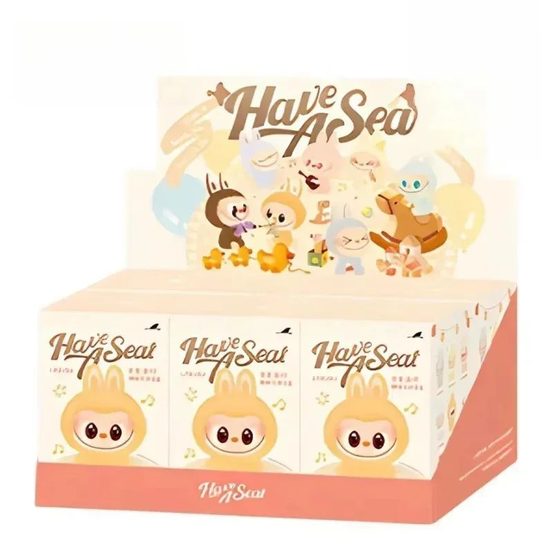 Kawaii Monsters Labubu Have A Seat Series – High-Quality Vinyl Face Doll Keychain