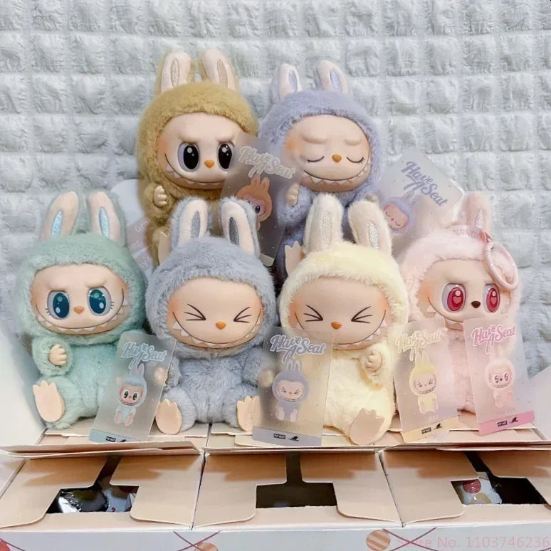 Kawaii Monsters Labubu Have A Seat Series – High-Quality Vinyl Face Doll Keychain
